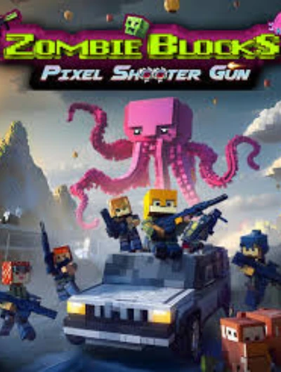 Zombie Blocks Pixel Shooter Gun